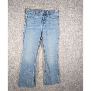 J. Crew Women's 9" Demi Boot Cropped Jeans  Flat Front  Blue Size 25 Classic